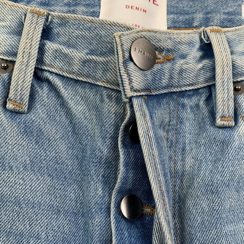 Frame Denim Rigid Re-Release Le Original Skinny Light-Wash Jeans Women's Size 28